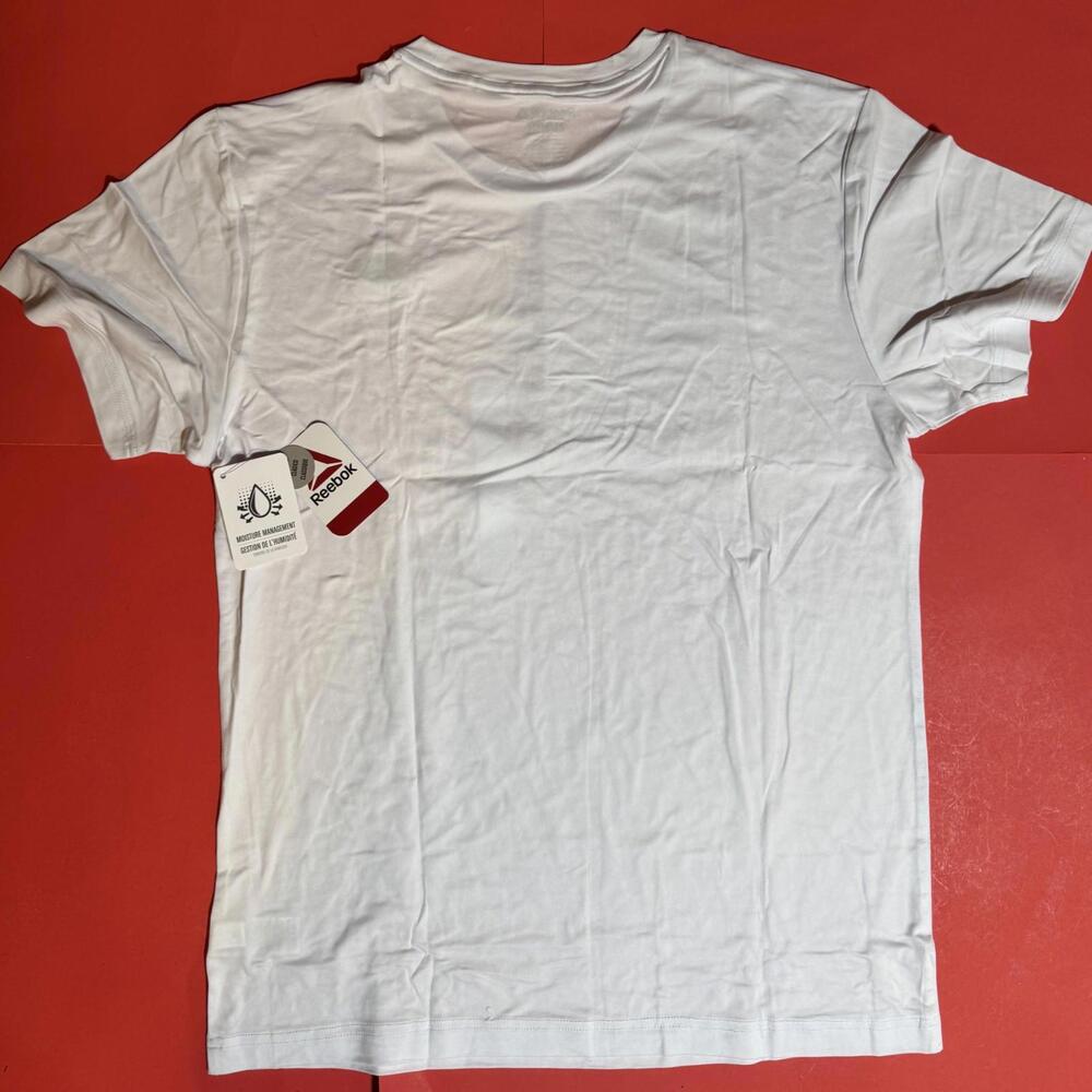 Reebok White Delta Core Logo Tee T Shirt Short Sleeve Men's XL NEW NWT!! - Picture 2 of 6